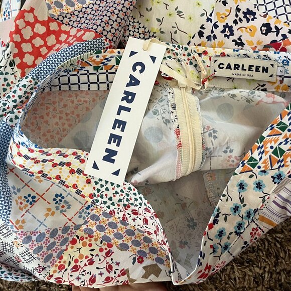 NWT Carleen Pocket Skirt Heirloom Cheater Print Cotton - Picture 4 of 6